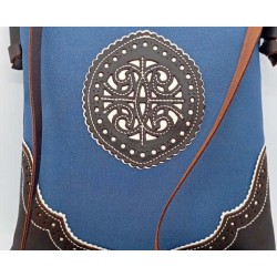 Bandolera de lona y piel en jmccinturonesargentios.es