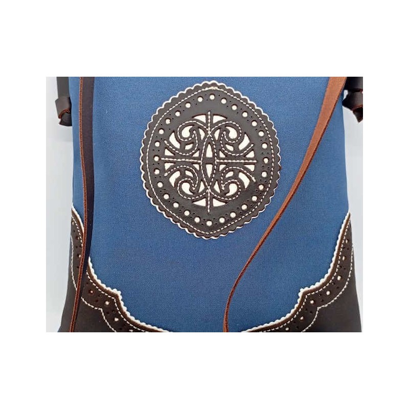 Bandolera de lona y piel en jmccinturonesargentios.es