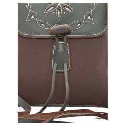 Bandolera de lona y piel en jmccinturonesargentinos.es