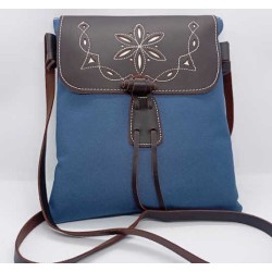 Bandolera de lona y piel en jmccinturonesargentinos.es