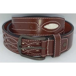 Cinturón caballero picado marrón en jmccinturonesargentinos.es