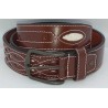 Cinturón caballero picado marrón en jmccinturonesargentinos.es