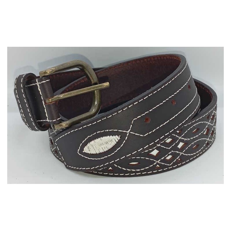 Cinturón picado engrasado en JMC CINTURONES ARGENTINOS.