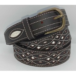 Cinturón picado engrasado en JMC CINTURONES ARGENTINOS.