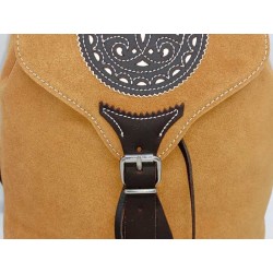 Mochila de Piel color Camel en jmccinturonesargentinos.es