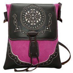 Bandolera de piel serraje picada en jmccinturonesargentinos.es