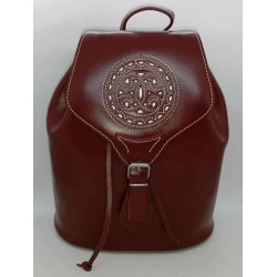 Mochila de Piel color Marrón en jmccinturonesargentinos.es