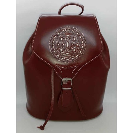 Mochila de Piel color Marrón en jmccinturonesargentinos.es