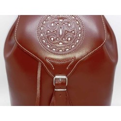 Mochila de Piel color Marrón en jmccinturonesargentinos.es